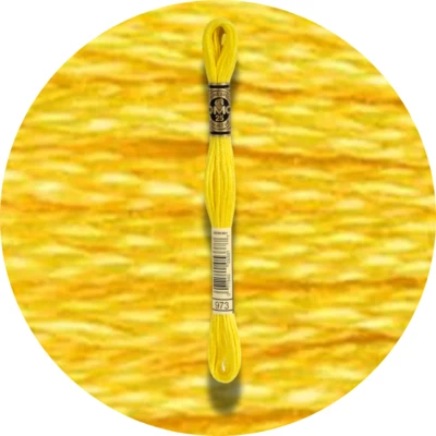 DMC Mouliné Spécial 25 Broderigarn, Ensfarvet, Røde/Gule/Orange nuancer